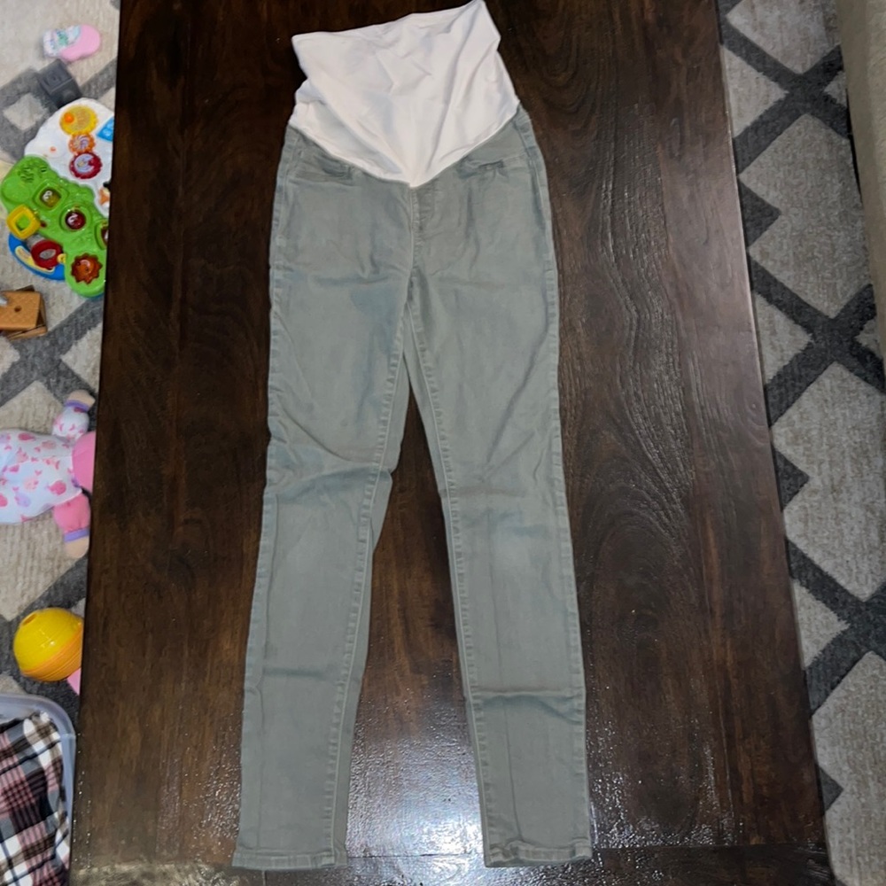 Song Maternity Jeans- Olive